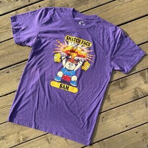 Snatch Face Sam Weightlifting T Shirt Project X Gym Humor GPK Style Cartoon M